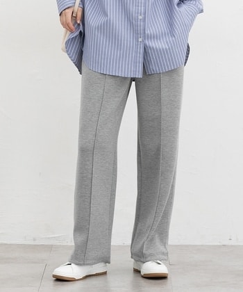 【Honeys公式 / ハニーズ】きれいめスウェットパンツ レディース Ｓ 杢グレー プチプラ