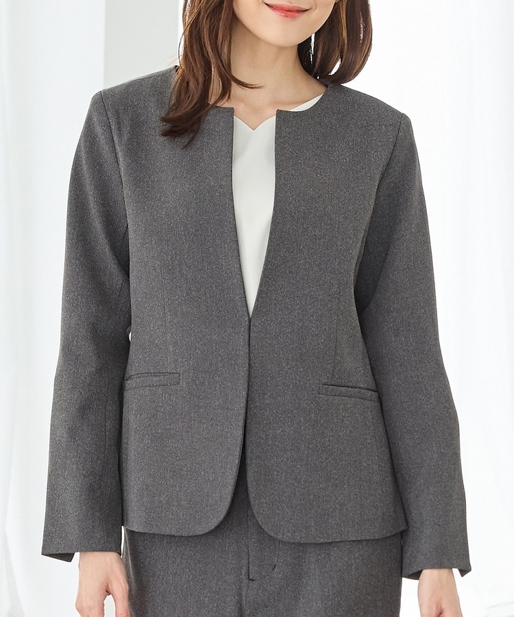 ノーカラージャケット: アウター｜ハニーズ公式通販