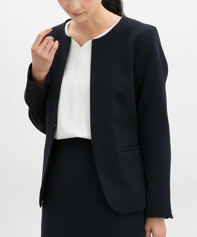 ノーカラージャケット: アウター｜ハニーズ公式通販