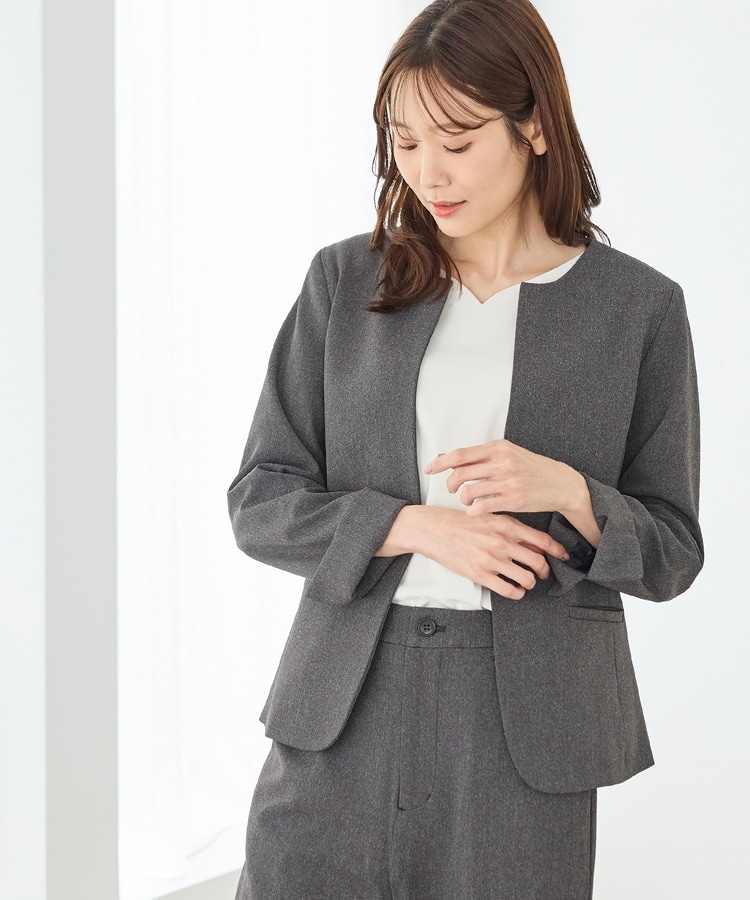 ノーカラージャケット: アウター｜ハニーズ公式通販