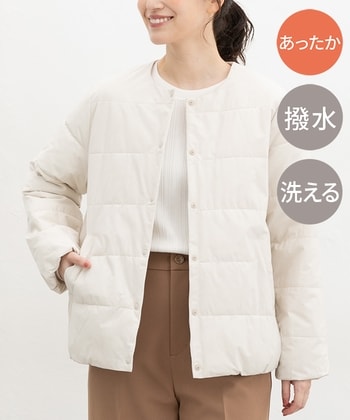 【Honeys公式 / ハニーズ】ノーカラーライトブルゾン レディース S アイボリー プチプラ 【Honeys公式 / ハニーズ】ノーカラーライトブルゾン レディース S アイボリー プチプラ