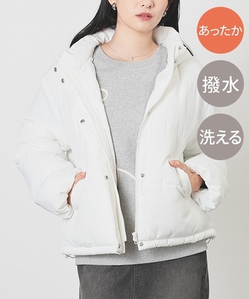 【Honeys公式 / ハニーズ】ファイバーダウンブルゾン レディース LL ホワイト プチプラ 【Honeys公式 / ハニーズ】ファイバーダウンブルゾン レディース LL ホワイト プチプラ