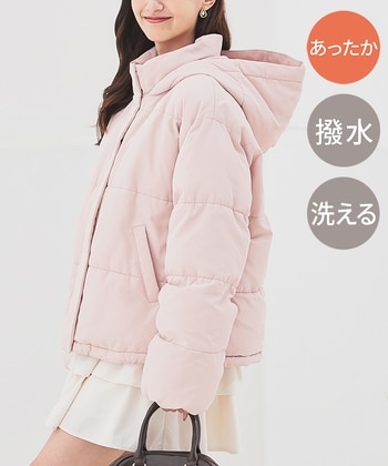 【Honeys公式 / ハニーズ】ファイバーダウンブルゾン レディース Ｍ ピンク プチプラ