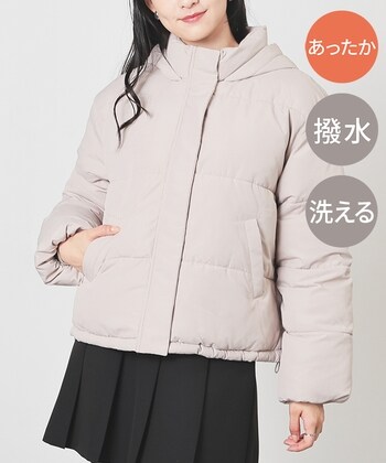 【Honeys公式 / ハニーズ】ファイバーダウンブルゾン レディース M ベージュ プチプラ 【Honeys公式 / ハニーズ】ファイバーダウンブルゾン レディース M ベージュ プチプラ