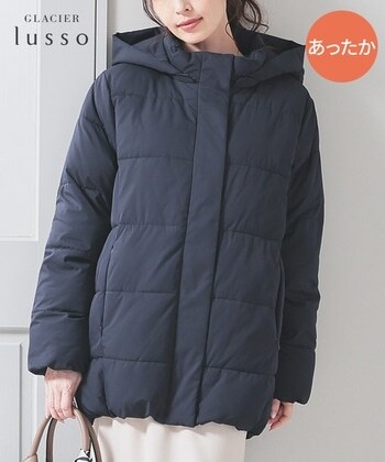 【Honeys公式 / ハニーズ】ファイバーダウンコート レディース S ネイビー プチプラ 【Honeys公式 / ハニーズ】ファイバーダウンコート レディース S ネイビー プチプラ