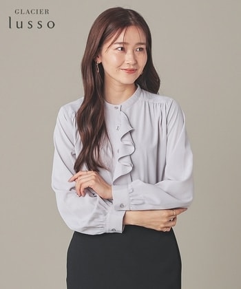 【Honeys公式 / ハニーズ】ラッフルフリルブラウス レディース LL グレージュ プチプラ 【Honeys公式 / ハニーズ】ラッフルフリルブラウス レディース LL グレージュ プチプラ