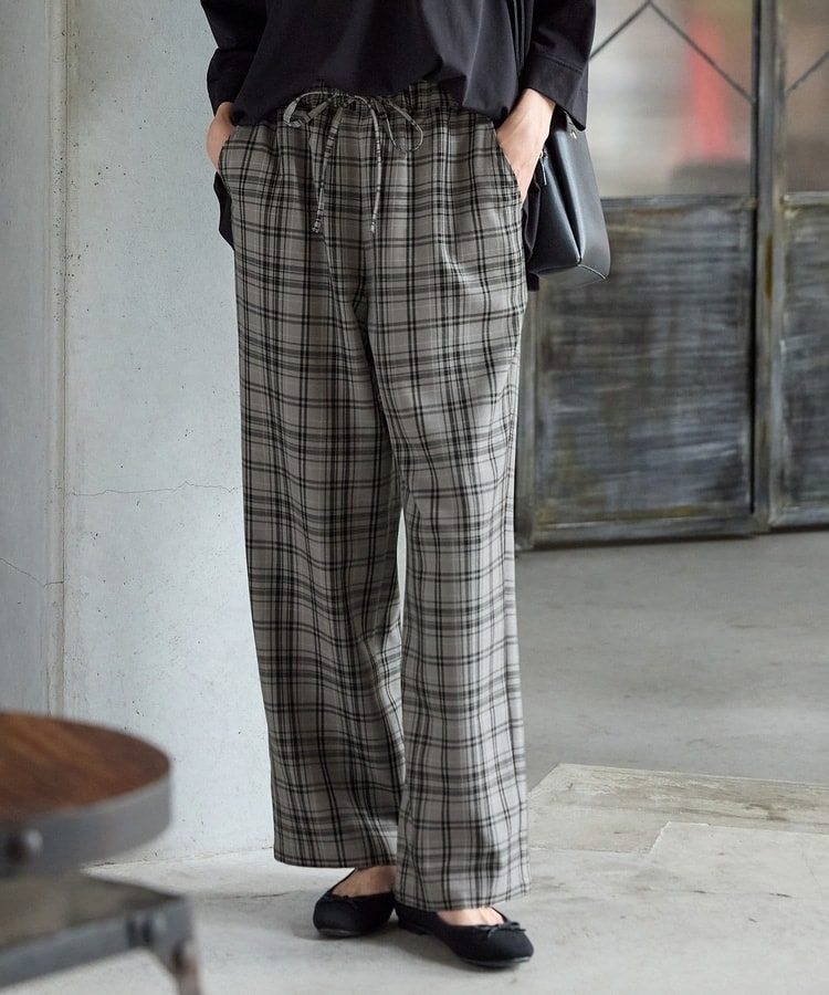 チェック柄イージーパンツ: ボトムス｜ハニーズ公式通販