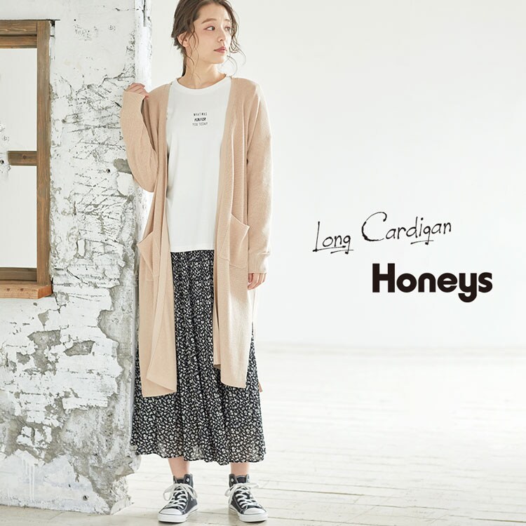 ハニーズ公式通販 ロングカーディガン トップス Honeys Online Shop レディースファッション通販
