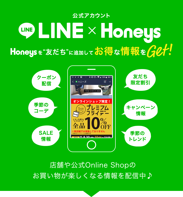LINE ×　Honeys