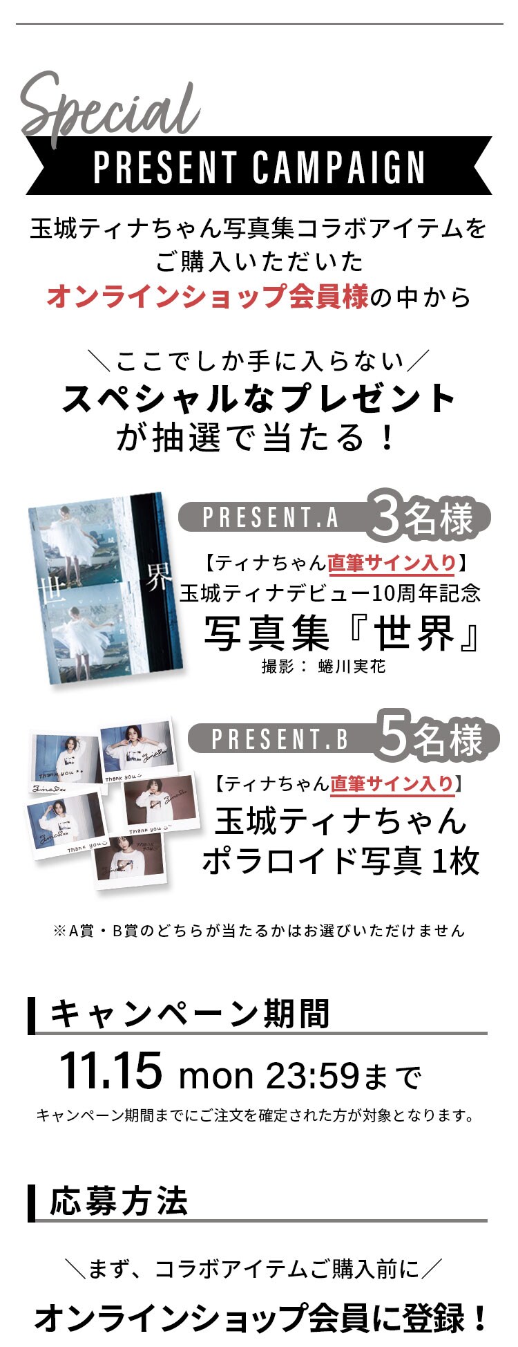 プレゼントキャンペーン概要